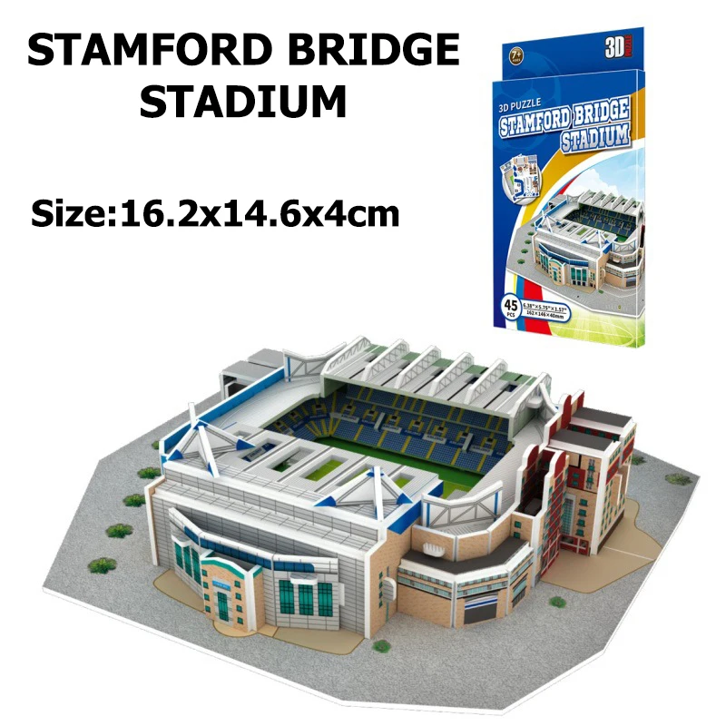 DIY Berühmte Fußballstadion 3D Puzzle Set | Lehrreiches Puzzle-Set | Geschenk für Fußballfans – Detail 8