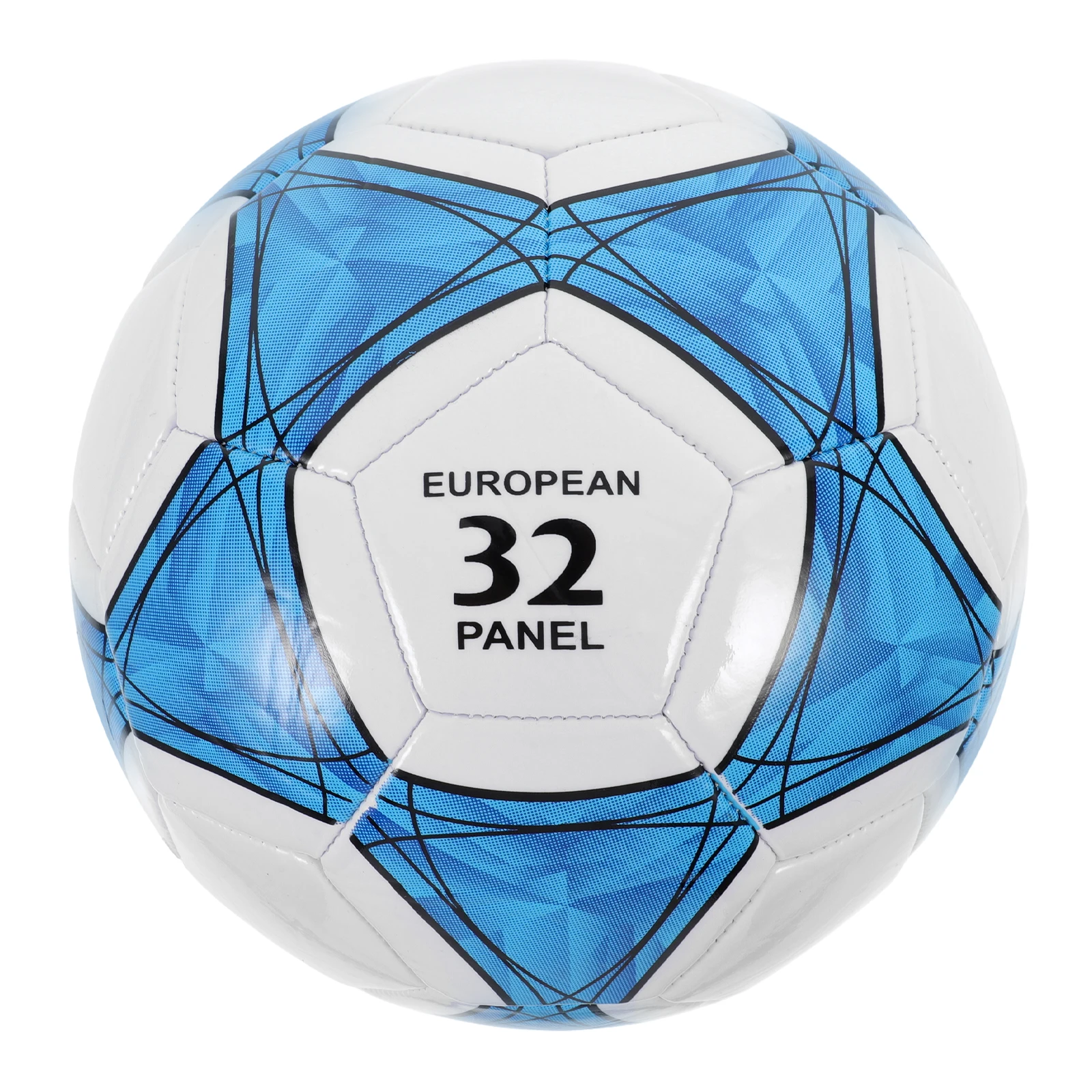 Ballon de Football d'entraînement en PVC taille 5, jouet gonflable bleu Portable, équipement de compétences léger pour enfant en plein air