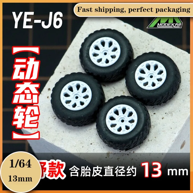 

Модель автомобиля 1/64 MK 13/14,5 мм, модифицированные колеса, подходящие для моделей автомобилей 1:64 с подшипниками, полимерные колеса, резиновые шины, подарок на день рождения