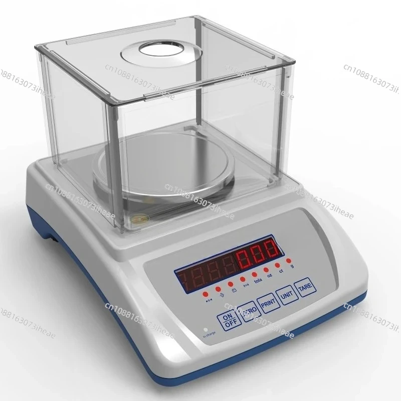 High-precision electronic digital scale balance 0.01g with windshield automatic holding, and stable