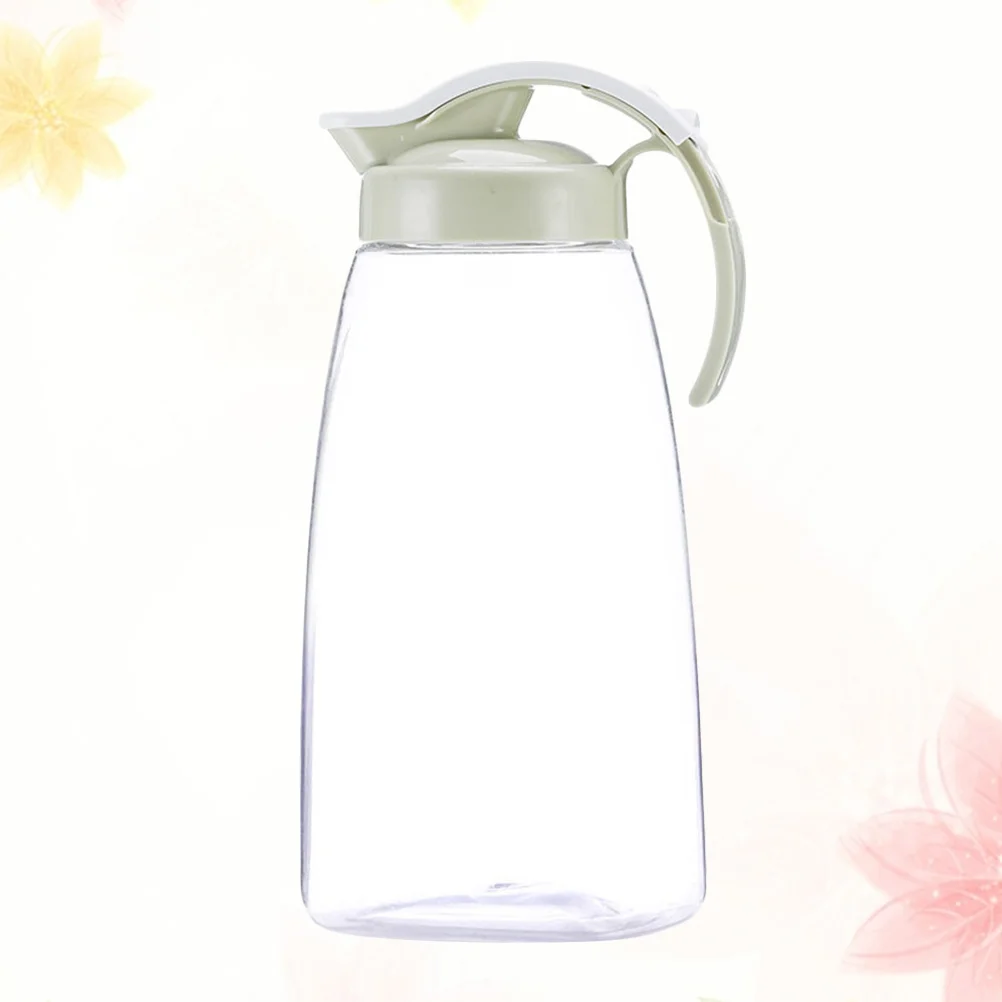 

Cold Water Pitcher L Size Green Large Capacity Food-Grade Plastic Beverage Jug Heat Resistant For Juice Ice Tea Beer Milk
