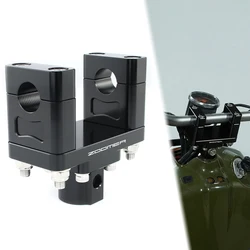 Fit For Honda Ruckus 50 Zoomer 2003-2019 2020 2021 2022 2023 2024 Motorcycle Black Handlebar Stand Post Clamp Riser Aluminum