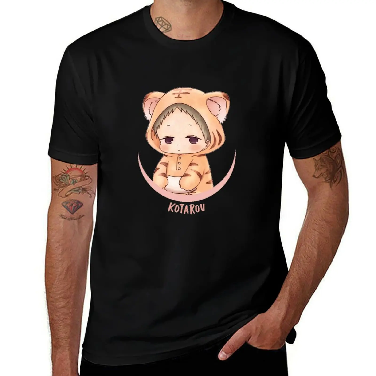 

gakuen Kotaro kashima tiger costume T-Shirt Basic Solid Color Casual Tee Shirt