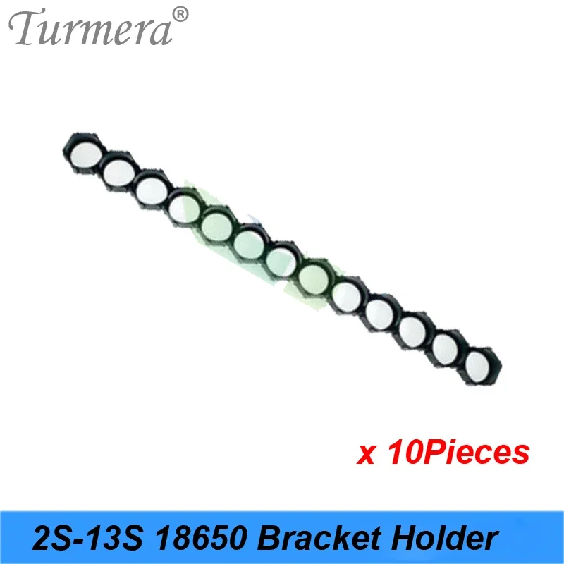 Turmera 10Piece 18650 Lithium Battery Holder Bracket 18650 Spacer Assembly Group Module DIY Battery Box Case Pack Splice Bracket