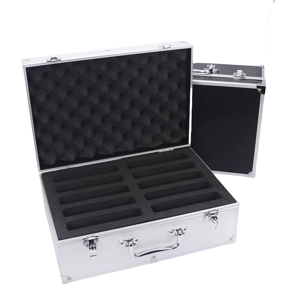 Portable Tool Box Aluminum Hard Case ToolBox Suitcase Large Equipment Tool Case Storage Box Safety Tool box rigid case with Foam