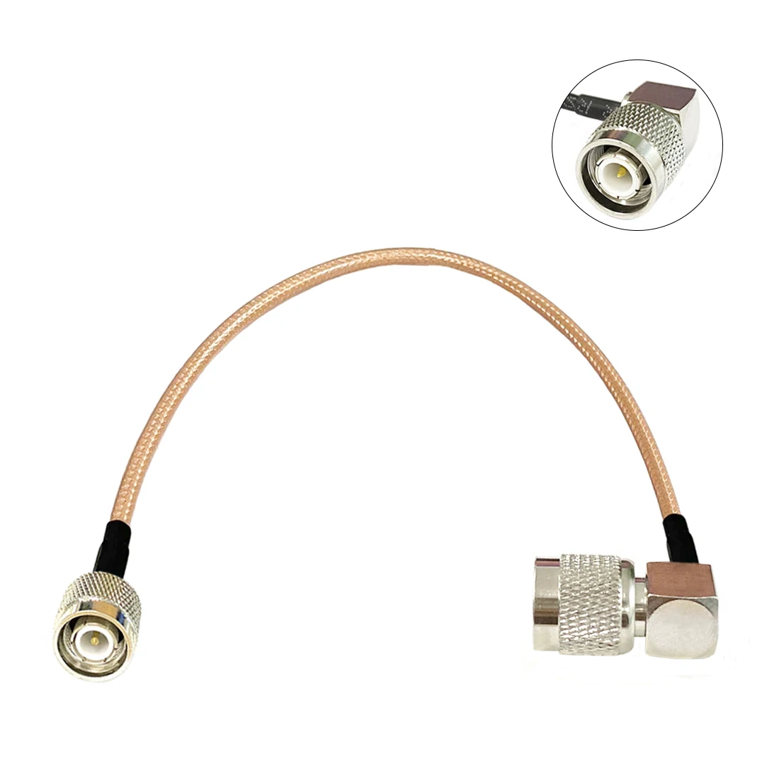 Modem Coaxial Cable TNC Male Plug Switch TNC Male Plug Right Angle Connector RG142 Cable Pigtail 30/50/100/150cm 6