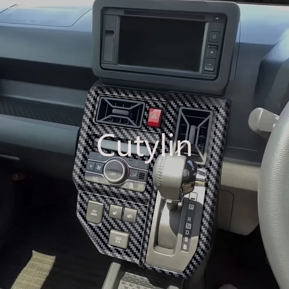 

Для Daihatsu TAFT 2024 2025 ABS консоль панель управления переключением передач украшение карбоновая текстура отделка переключения передач автомобильный аксессуар
