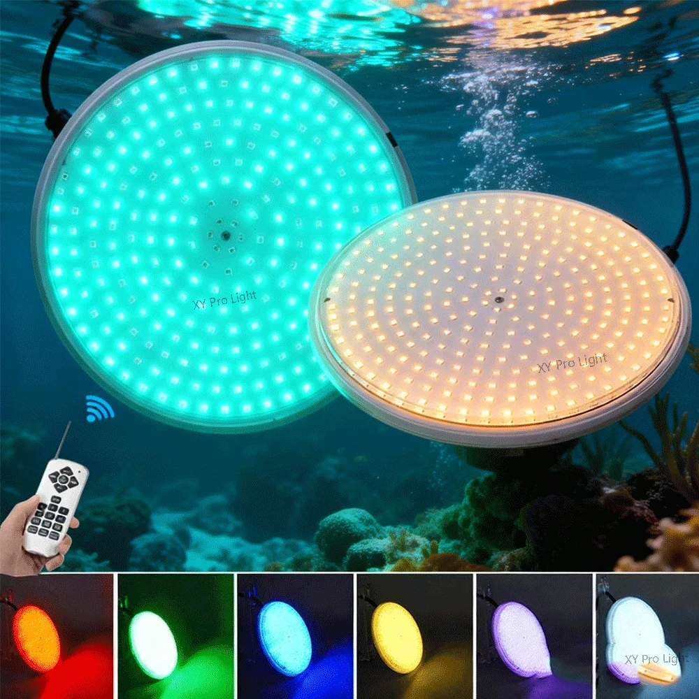 

Подводный светильник для бассейна RGB 45 Вт (25 Вт, 18 Вт, 35 Вт) с пультом ДУ, многоцветный, уличный, водонепроницаемый IP68, 12 В