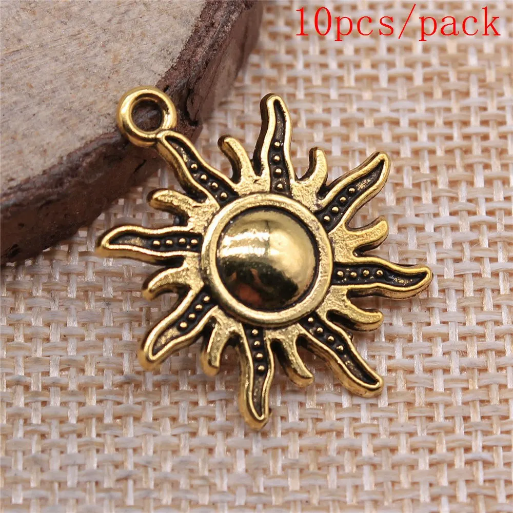 Sun Charms For Jewelry Making DIY Pendants For Gift Bulk