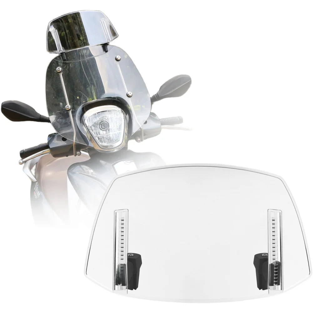 Polycarbonate Wind Shield Motorcycle Windshield Extension For Smooth Riding Enhanced Strength Material Noise Reduction Design