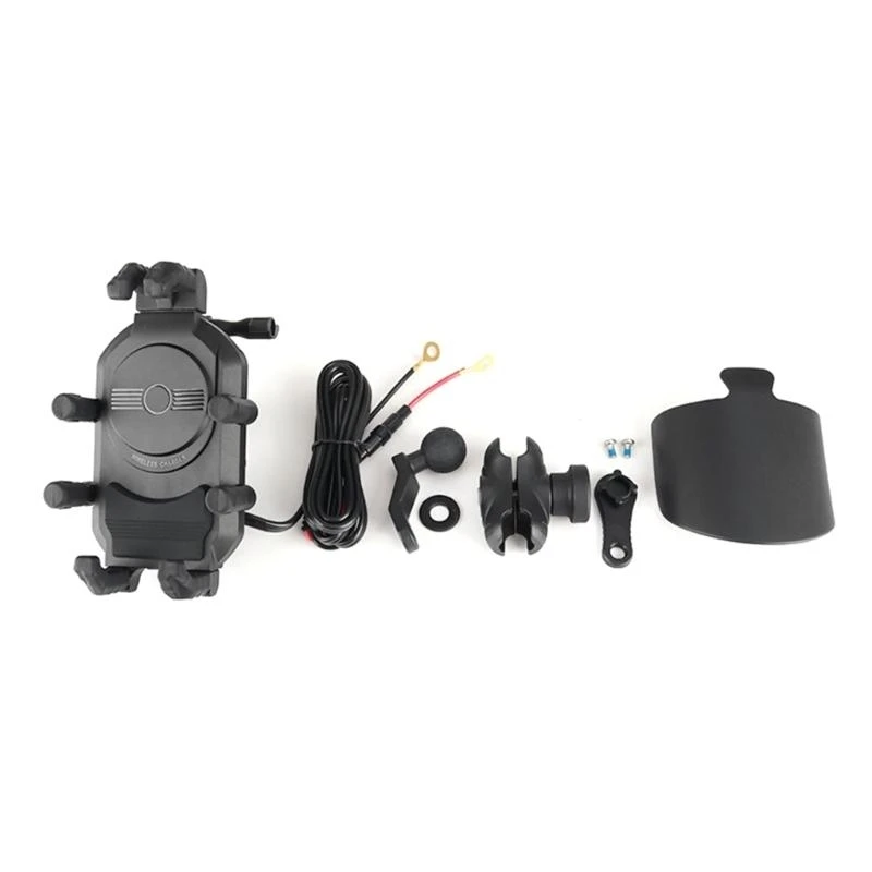 B03C Shock Absorbing Motorcycle Phone Mount Rack with Quick Release for Rough Terrain