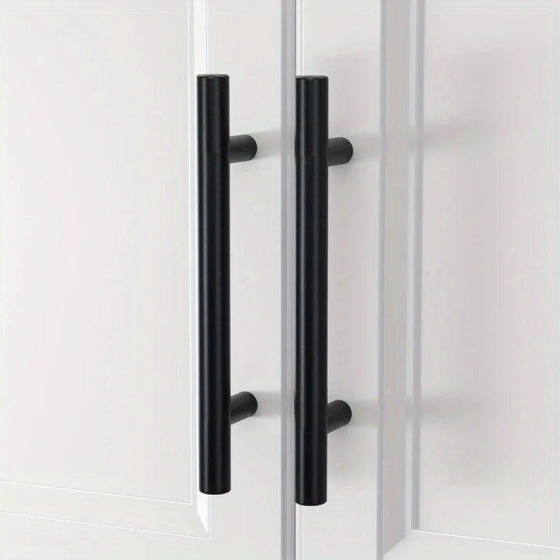 Ручки для ящика, шкафа, мебели, кухонные ручки для ручки шкафа, дверная ручка для ящика, кухонная ручка, черная, простая фурнитура