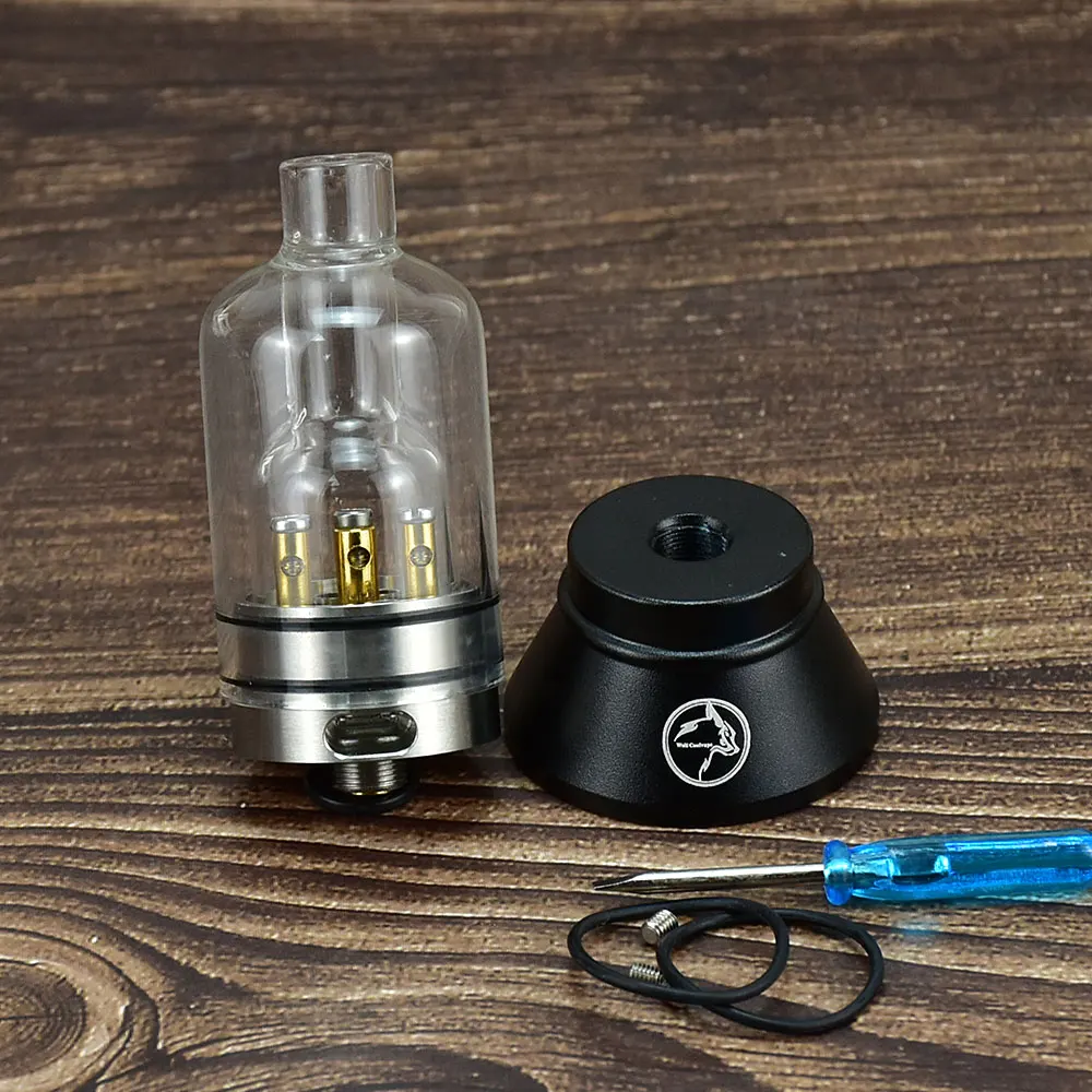 

KENNEDY RDA 24 мм 3 столба RDA стеклянный стиль перестраиваемый вейп атомайзер 316ss RDA Vape 24 мм бак атомайзер Vape vs Kennedy 24 rda
