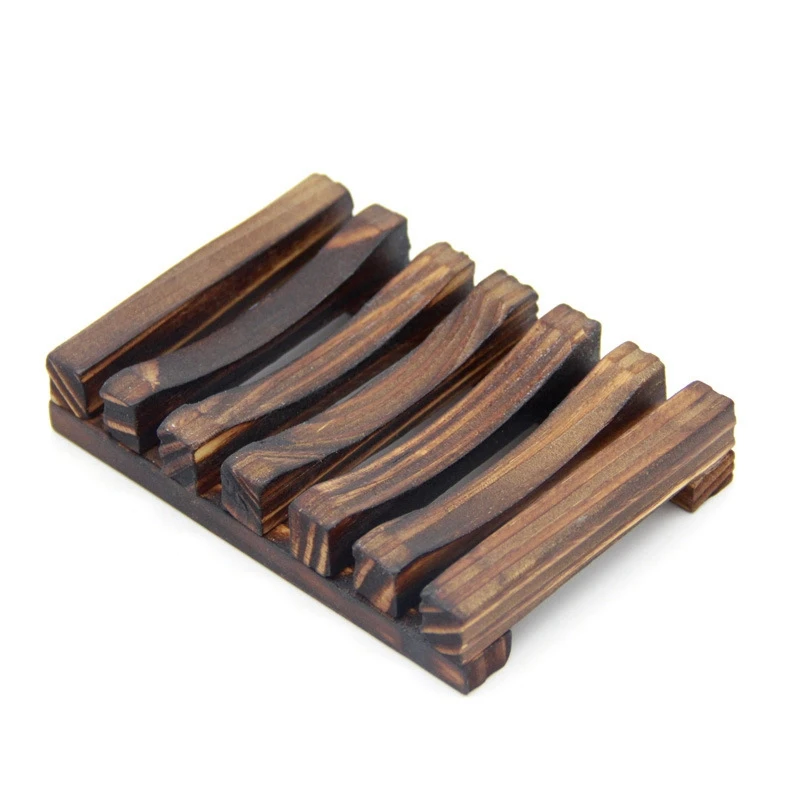 Wholesale Wood Soap Hollow Rack Tray Holder Bathtub Shower Toilet Soap Dishes