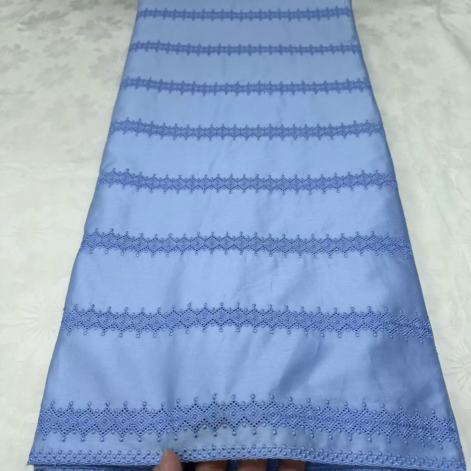 

5 Yards African Super Luxury Men lace Fabric for Clothes Sewing 100% Cotton Polish Lace For Austria Atiku Man Suit Fabric 16A100