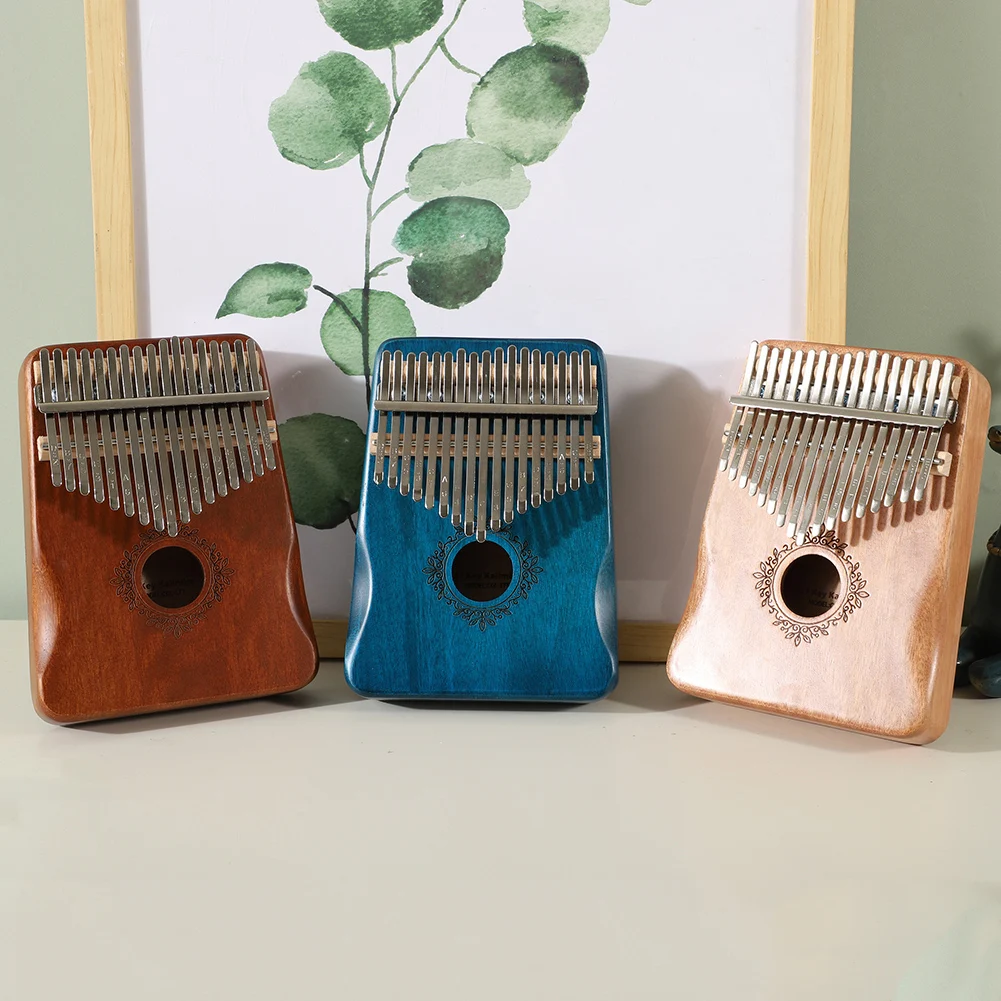 8/17Keys Mini Wooden Kalimba High Quality Exquisite Finger Thumb Piano Marimba Musical Instrument for Kids and Adults Beginners view 2
