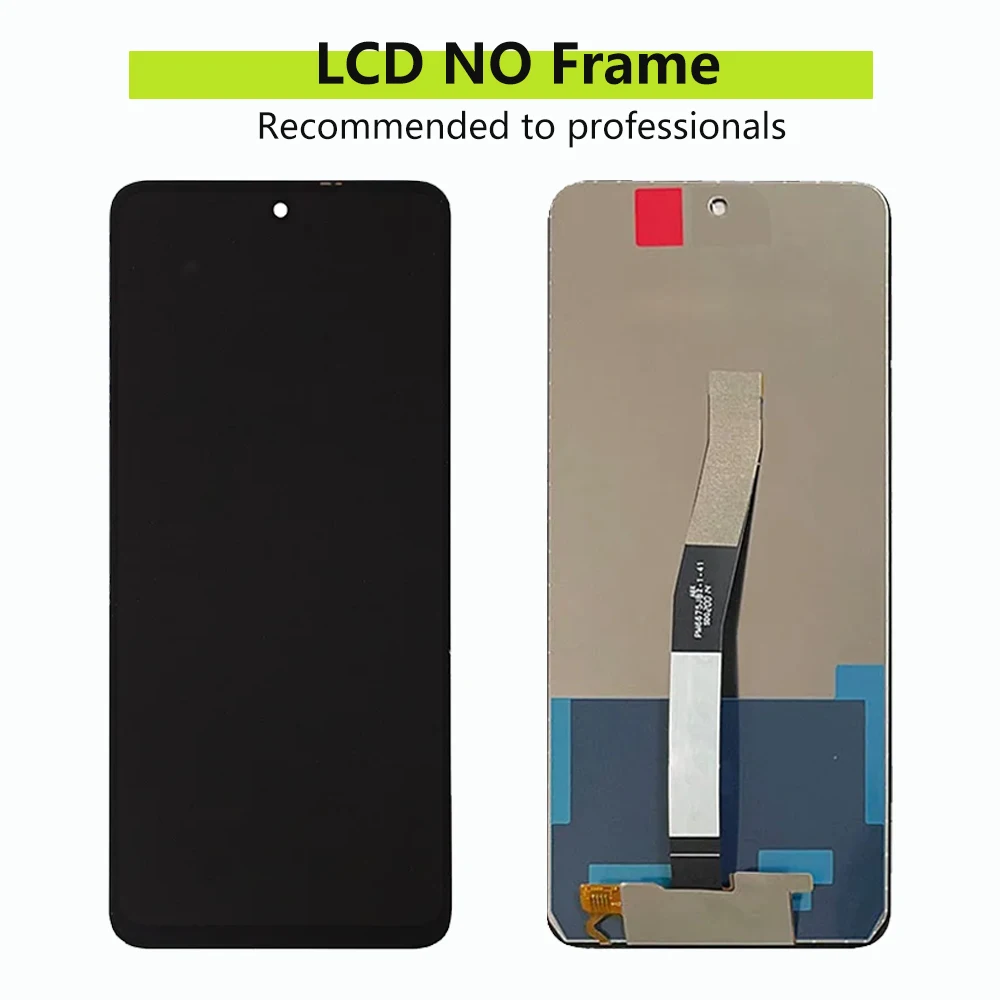 Tela LCD para Xiaomi Redmi Note 9 Pro, Digitalizador de Tela Sensível Ao Toque, AMOLED, Nota 9S, M2003J6A1G, M2003J6B2G