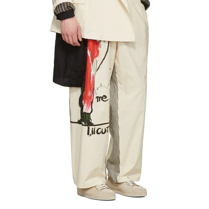 YOJI OOAK LOCKING ME LUCUT بنطال قطني مطبوع للرجال والنساء #5