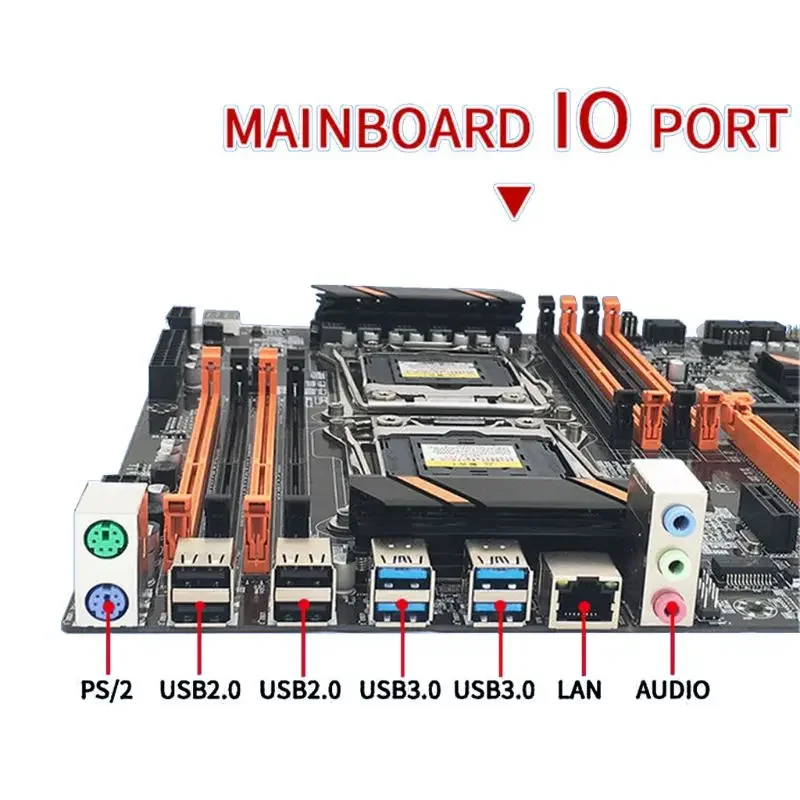 X99 placa-mãe de cpu dupla lga 2011 v3 2011-3 xeon 8 x memória ddr4 qual canal duplo pci-e sata 3 duplo m.2 nvme suporte série e5
