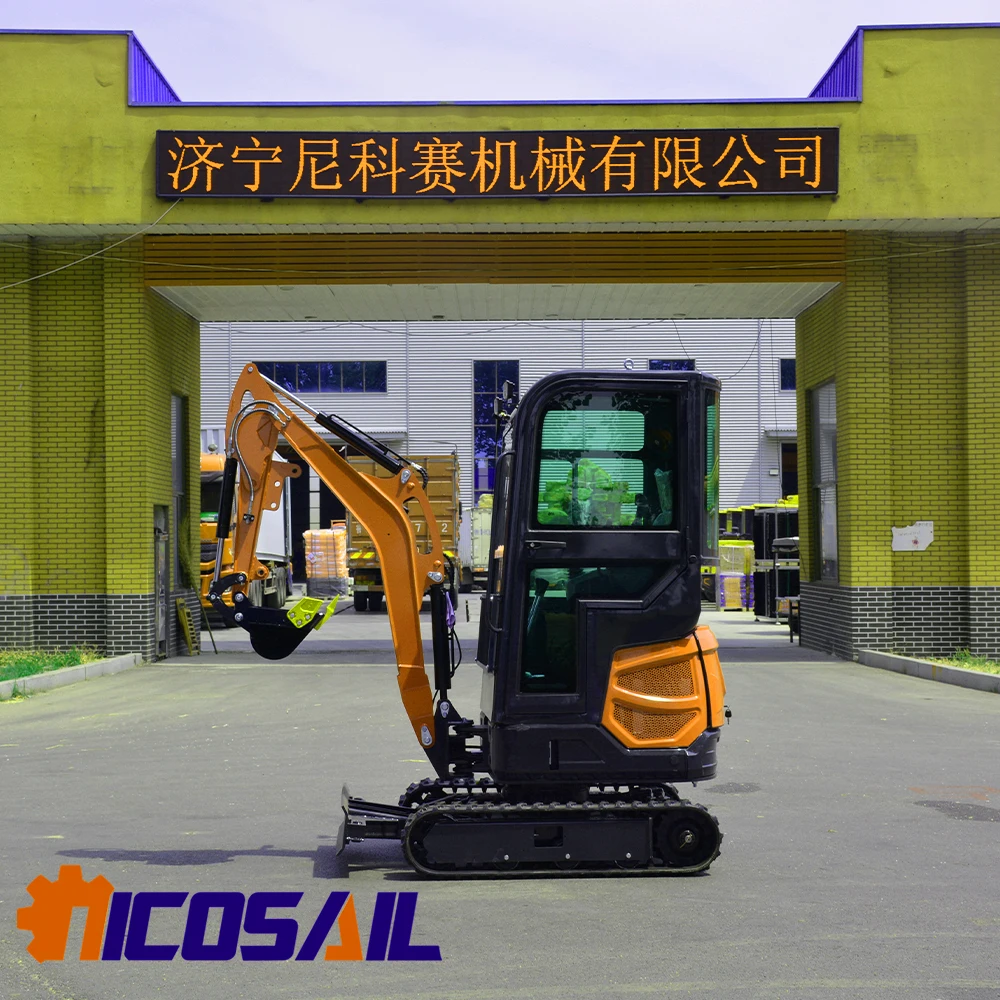 

New compact agricultural excavator hydraulic track for sale with cab gearbox gear suitable for harsh working conditions