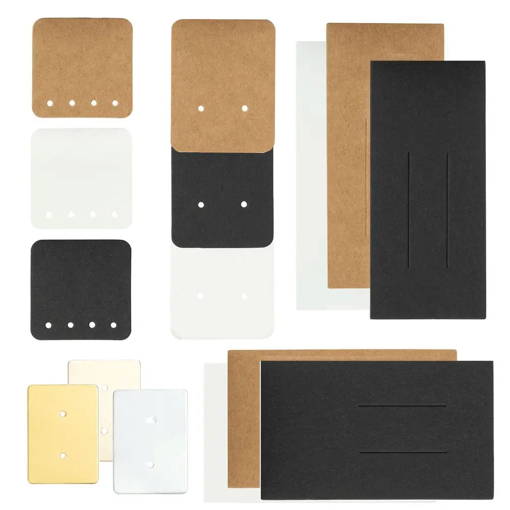 50-teiliges weißes Ohrstecker, Creolen, Brosche, Haarschmuck, Karten, Display, Verpackung, Geschenk, Aufbewahrung, Ständer, Organizer, kleine Unternehmen, Großhandel – Detail 7