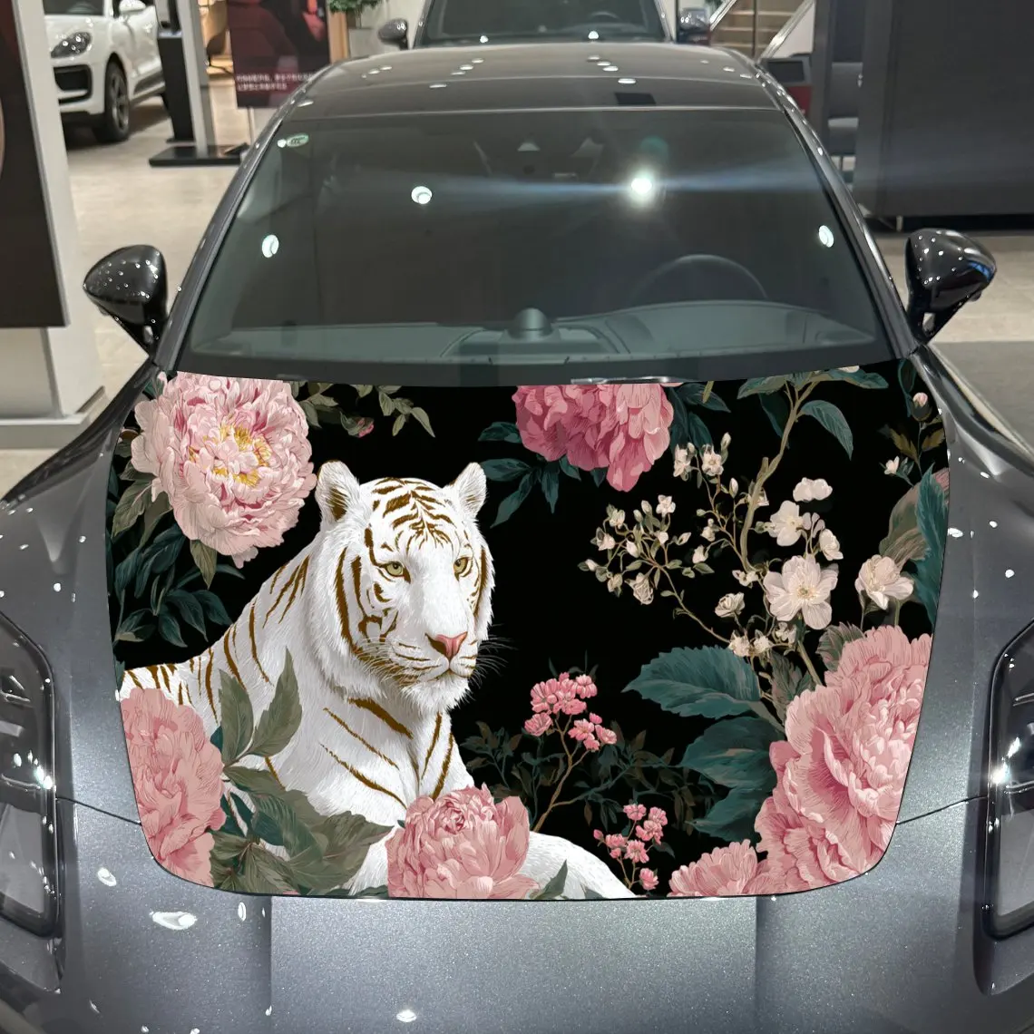 Car Decal Floral Wh…