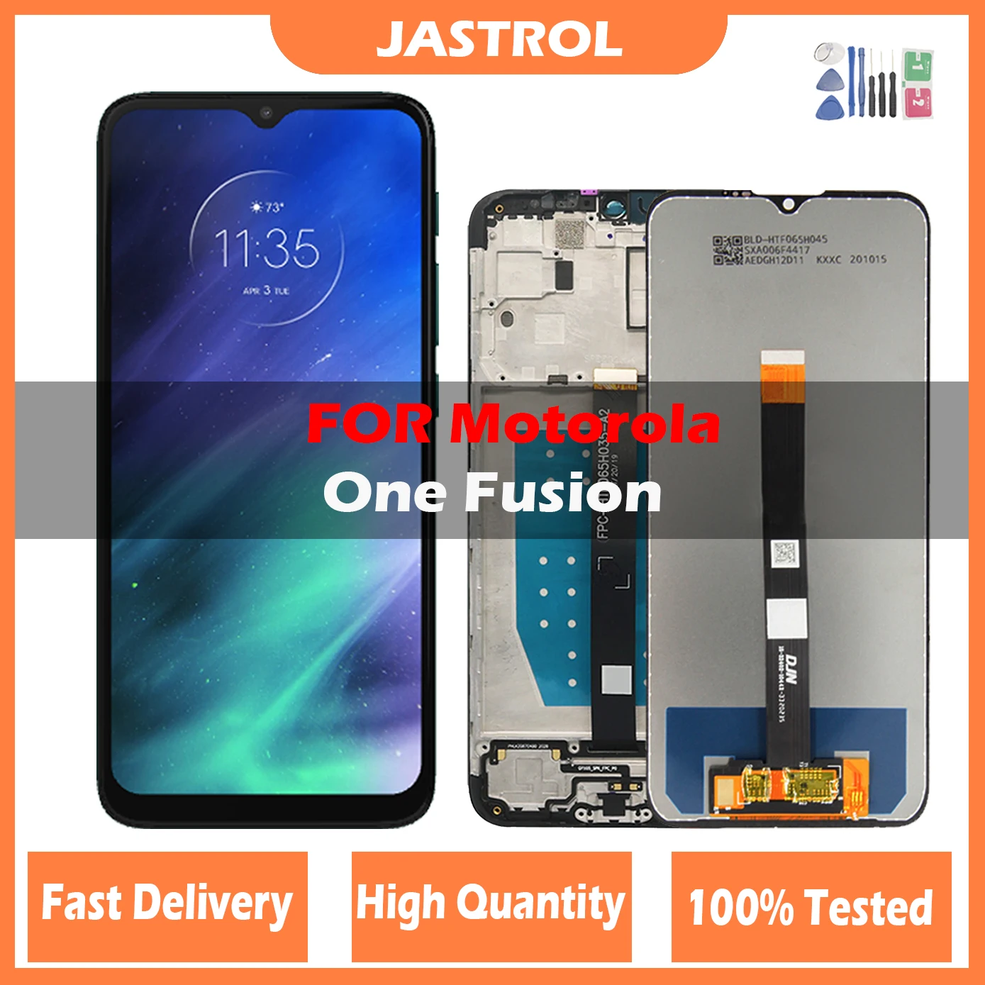 Original LCD For MOTO ONE Fusion LCD Original Display Screen Touch Digitizer Assembly For MOTO One Fusion Display XT2073-2