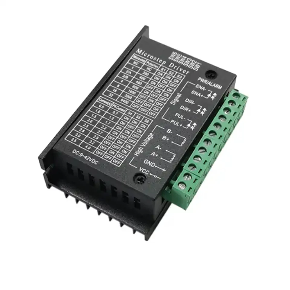 

TB6600 Stepper Motor Drive Controller 4A 9~ 42V TTL 16-step numerical control 1-axis 42/57/86 Stepper Motor New Upgraded Edition