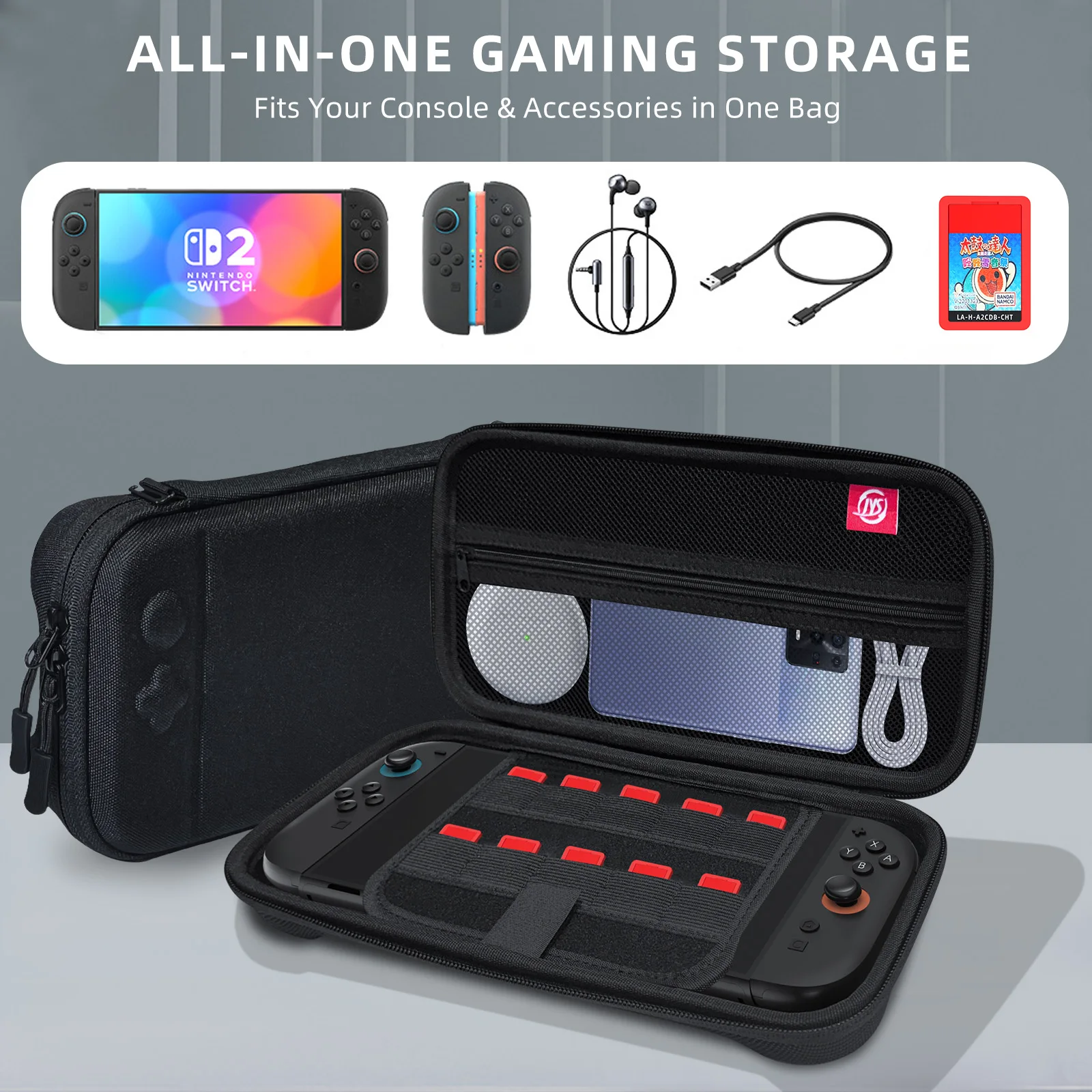 

Shockproof And Waterproof Storage Bag With Gradient Color For Nintendo Switch 2 Multifunctional Travel Portable Protective Case