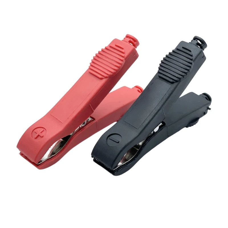 Circuit Testing Battery Contacts Clamps with Full Red and Black Covers 448A