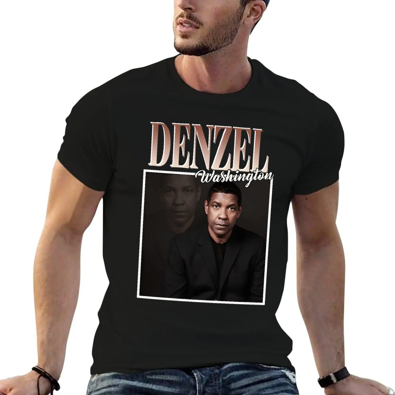 Denzel Washington Classic T-Shirt Cool Feeling Summer Tee Shirt