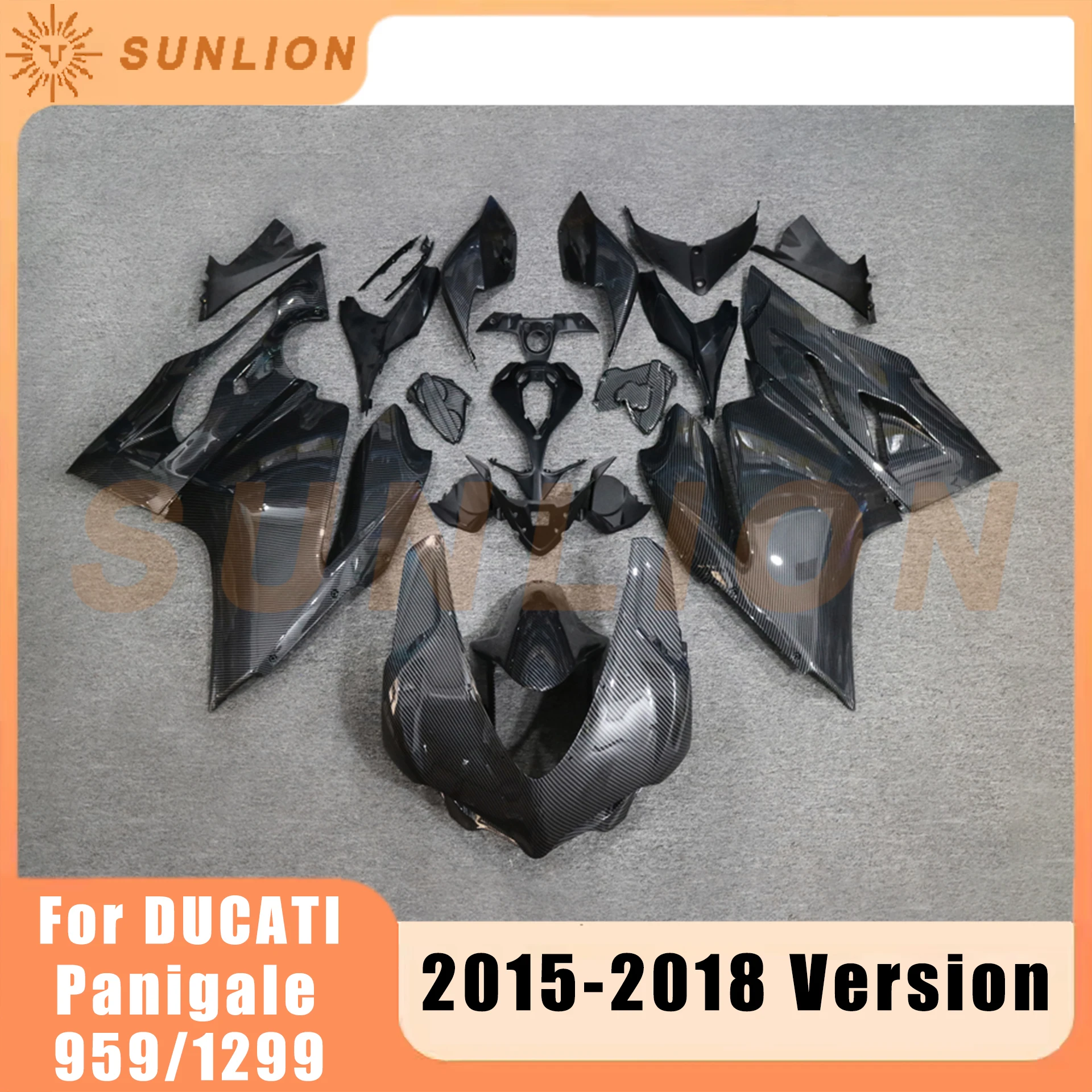 

Motorcycle Carbon Fiber Painted Look Fairing For DUCATI 959 / 1299 / 959s / 1299s 2015 - 2018 Version