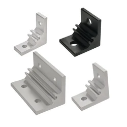 1PC 2020 Aluminum Profile Right Angle Corner Bracket 3030 4040 2040 3060 4080 Silver or Black Connector