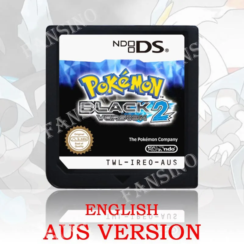 Pokémon Zwart Wit 1/2 versie Hoge kwaliteit authentieke 1:1 replica DS videogame cartridge voor DS 2DS 3DS console (VS, EUR, AUS)