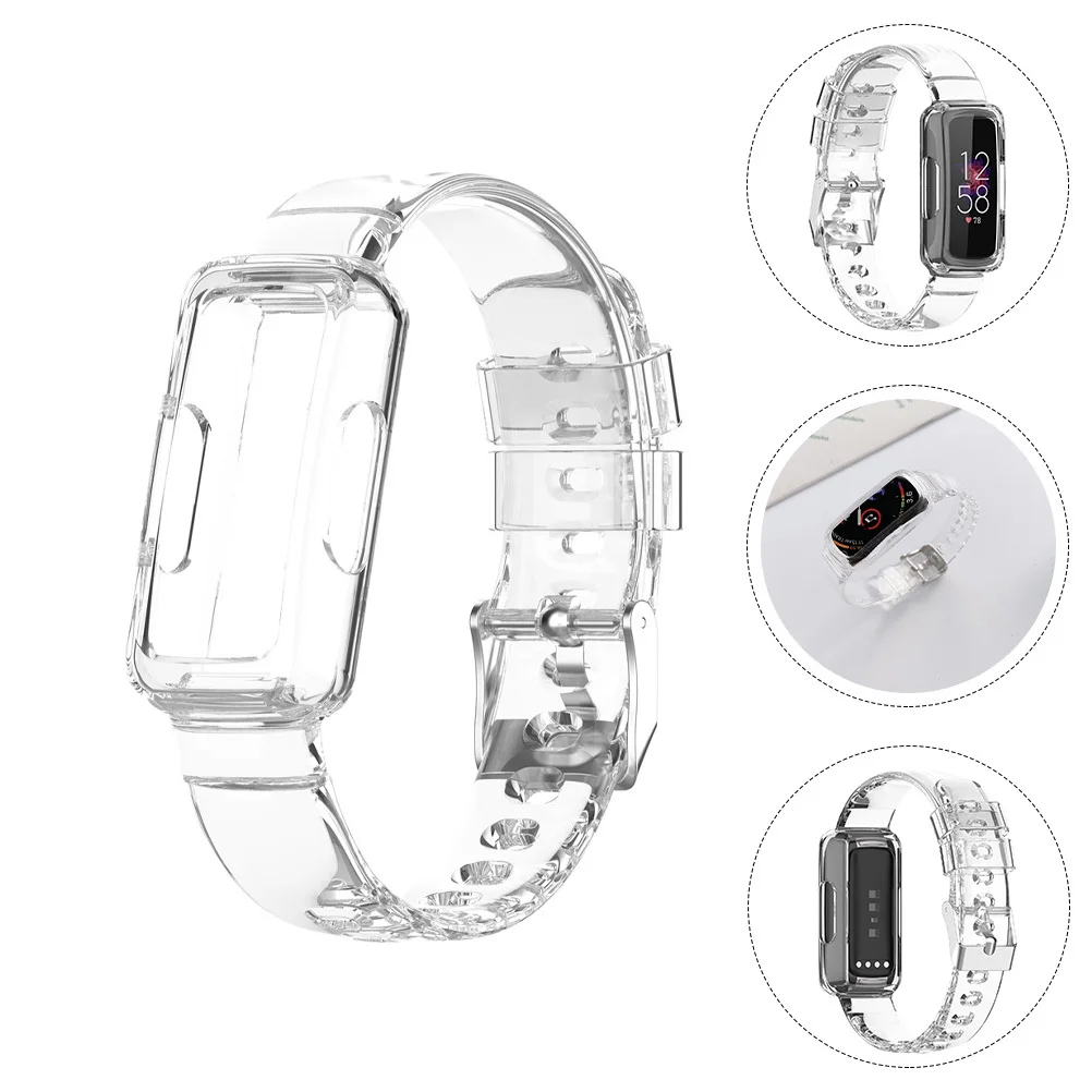 

Transparent Watch Band Flexible Tpu Material Easy Install Adjustable Length Comfortable Wearing Suitable for Any Occasion Trendy
