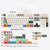 GMK Foundation Theme Keycap Set PBT Custom Mix Light Keyboard Cap Cherry Profile KeyCap for Mechanical Keyboard Accessories