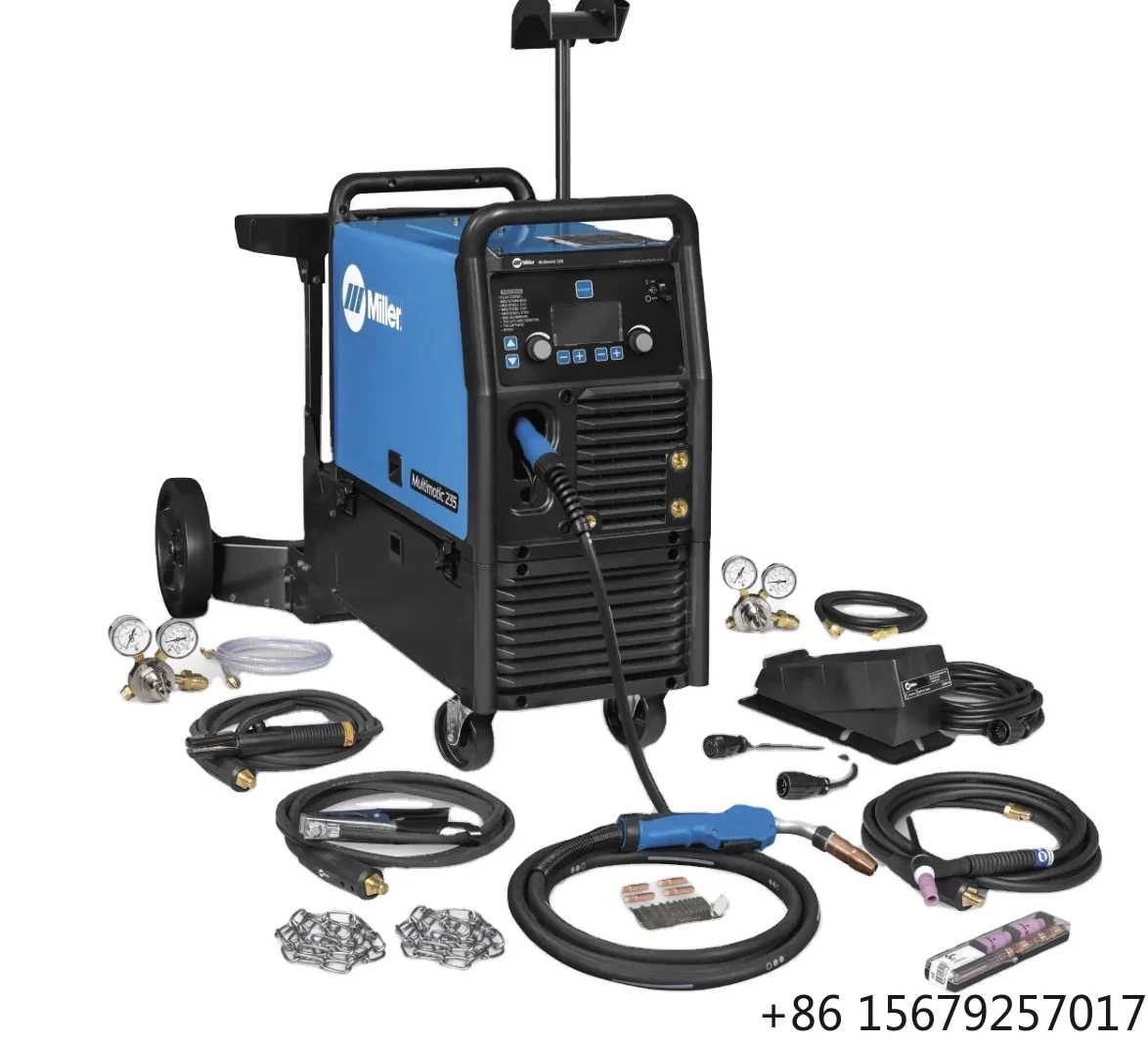 Brand New Multimatic-235 Multiprocess W/Dual Cylinders Cart and TIG-Kits Kit Welding Machine Professional Multiproces