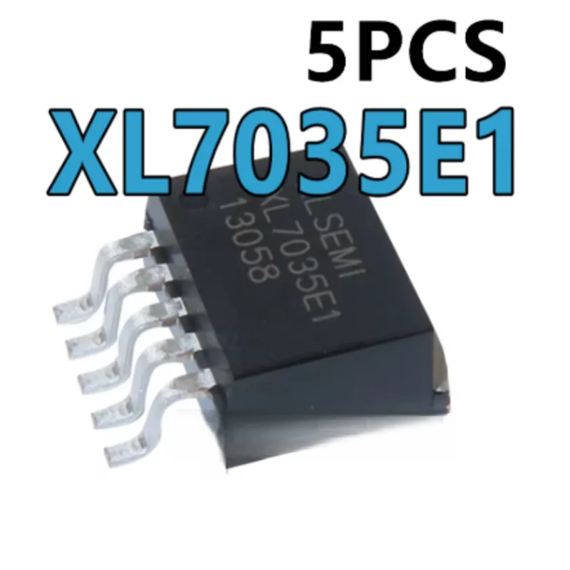 5PCS XL7035E1 Step-down dc input voltage 10V ~ 80V Electric Current 1A TO263-5 Type high voltage step-down DC - DC electric vehi