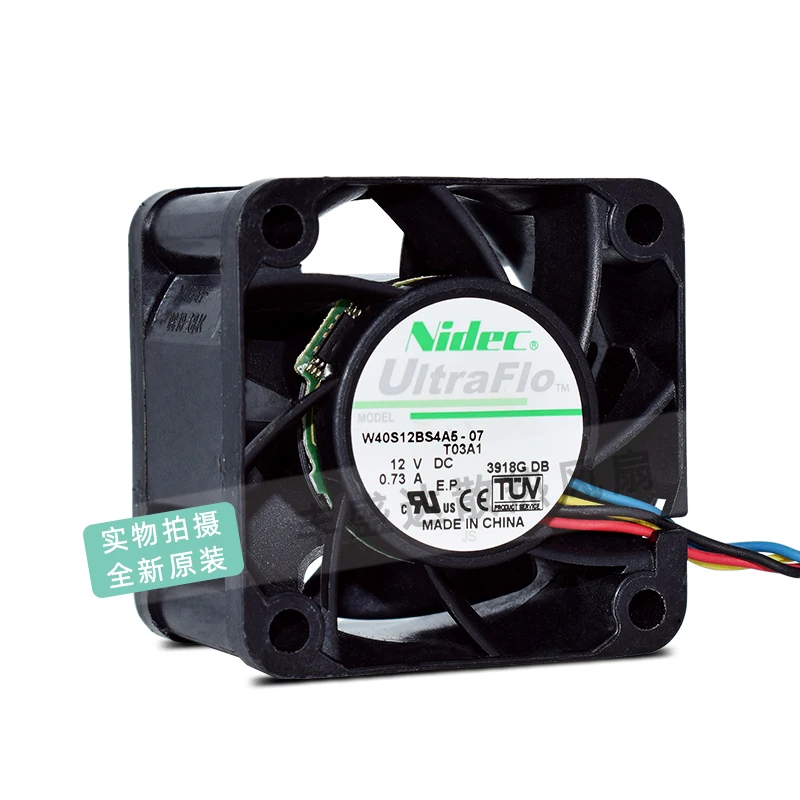 

Nidec W40S12BS4A5-07 DC 12 В 0,73 А 40x40x28 мм 4-проводной охлаждающий вентилятор для сервера