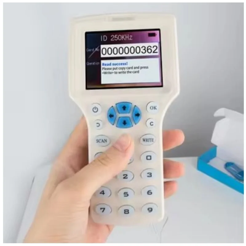 10 Frequency English Version RFID Smart Copier 13.56Mhz UID CUID Chip Card Clone Copier 125KHz T5577 Key Card Reader Programmer