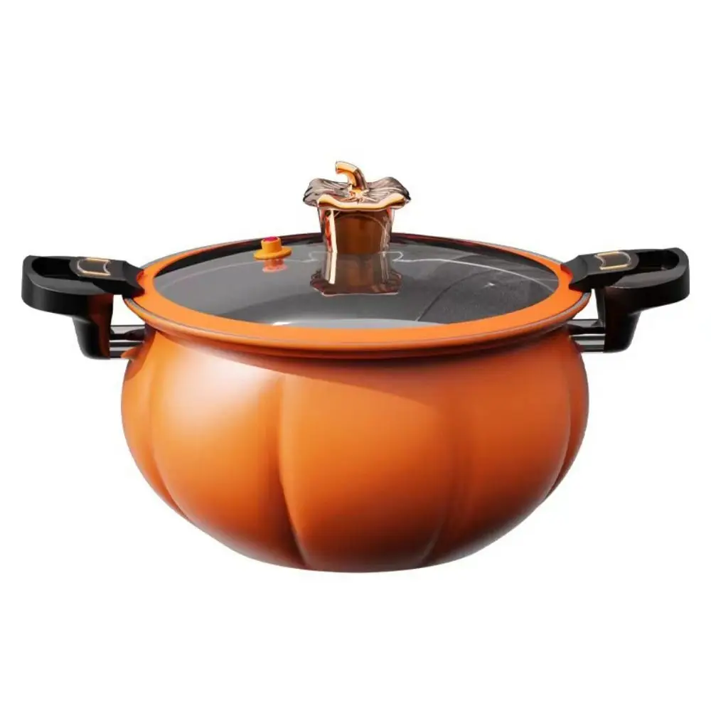 

Household Refined Iron Pumpkin Soup Pot 5/8L Non Stick Pumpkin Micro Pressure Pot Universal Large Capacity Gas Stove