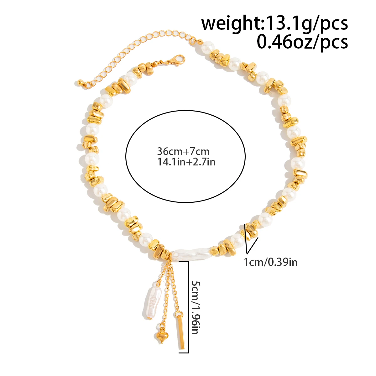 Ingemark بوهو أنيقة الحب القلب قلادة المختنق قلادة للنساء 2026 جديد تقليد اللؤلؤ قابل للتعديل سلسلة مجوهرات الزفاف