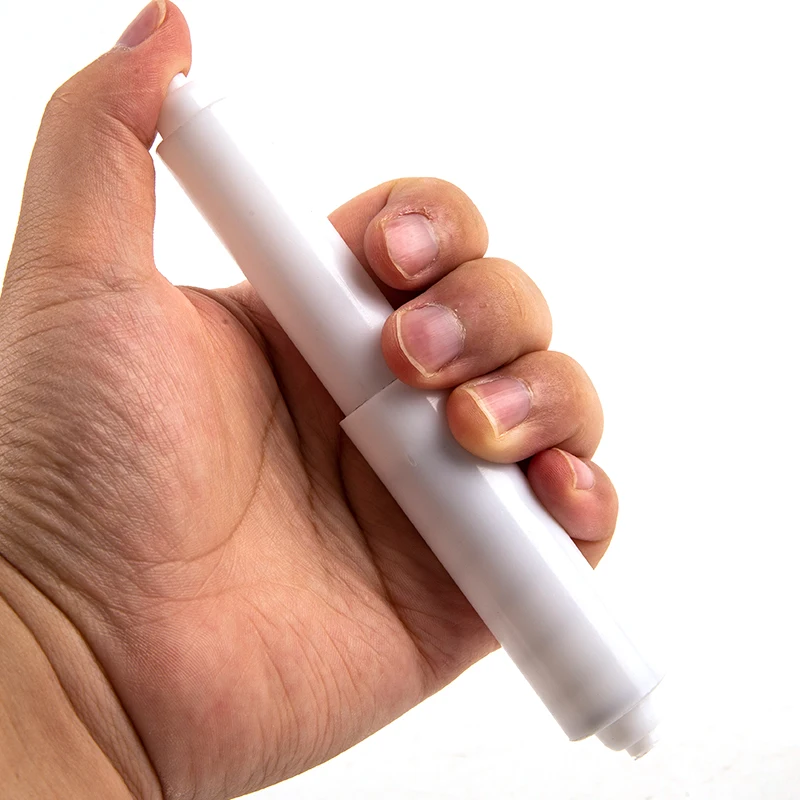 Rollo de papel higiénico elástico, eje de inserción de plástico Flexible, accesorios de baño, soporte para el hogar, rodillo de papel de resorte