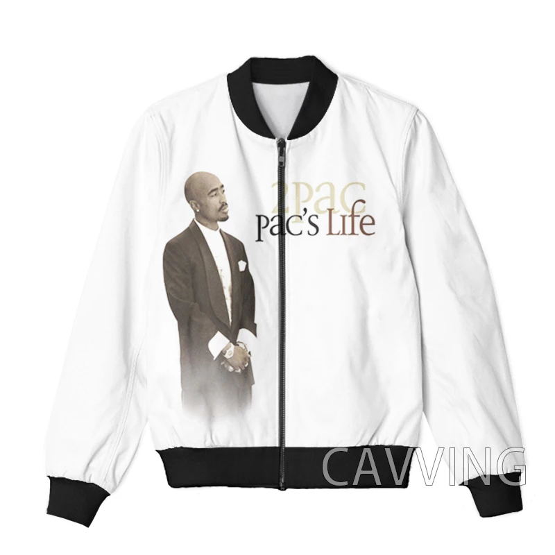 New Fashion Women/Men's 3D Print 2PAC TUPAC  Zipper Bomber Jackets Men Overcoat Mens Coat Zip Up Jackets