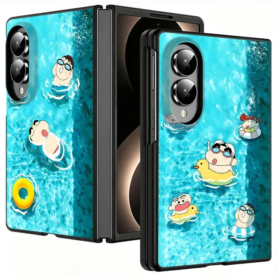 C-CrayonS S-ShinChanS Cute Case for Samsung Galaxy Z Fold8 Wide Z Fold 8 ZFold Wide ZFold8 Phone Shell