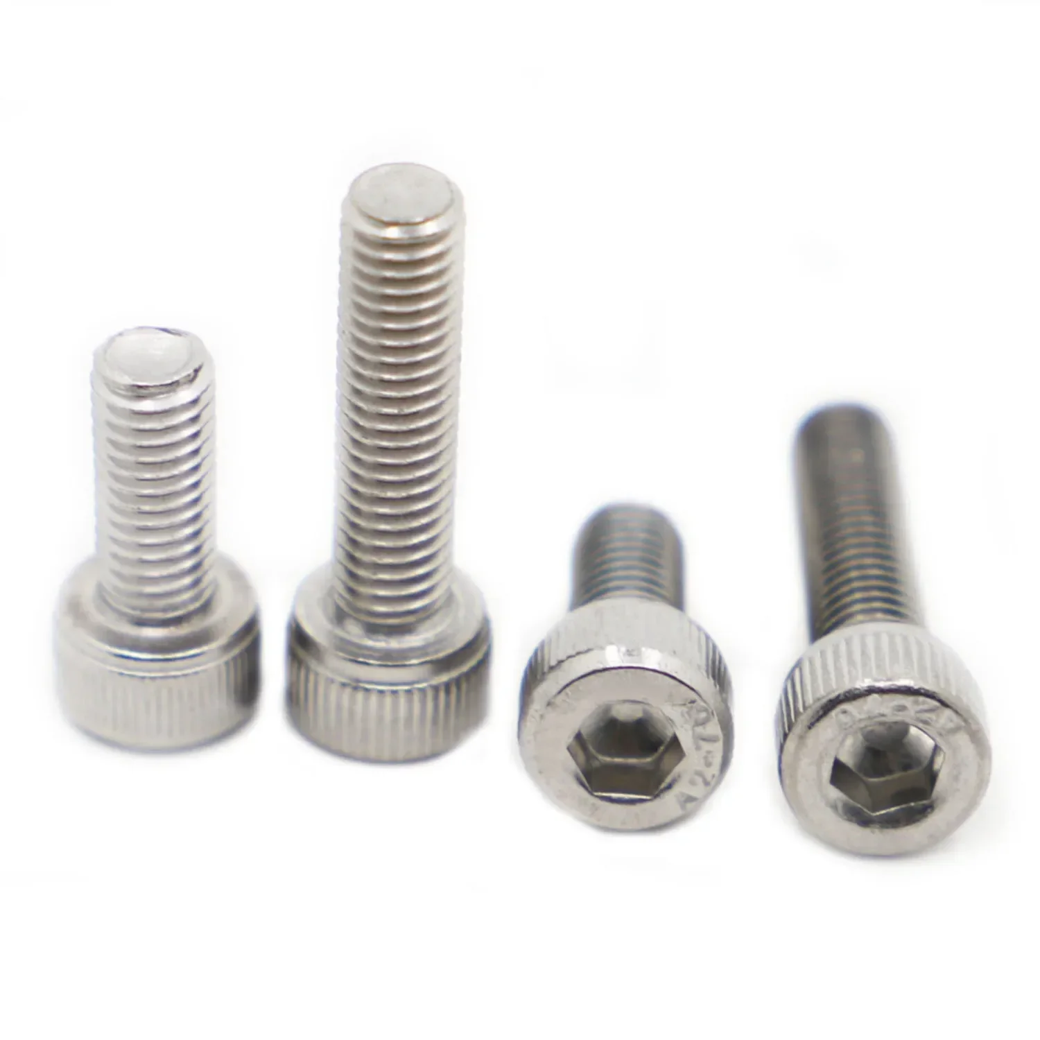 2-50Pcs M1.6 M2 M2.5 M3 M4 M5 M6 M8 M10 Din912 304 Stainless Steel Metric Thread Allen Hexagon Head Screw Bolt Length 3 To 50mm image 3