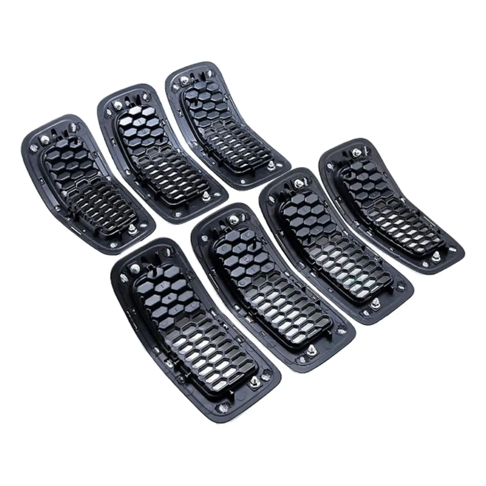 Set of 7 Front Grille Inserts 6CY39XS9AC 6CY39XS9Ab 5RB21XS9Ab Fit for Jeep Cherokee