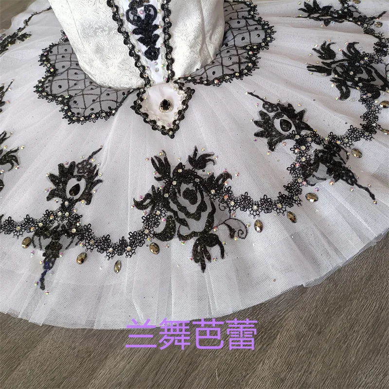 전문 사용자 정의 크기 12 레이어 어린이 소녀 여성 성인 경쟁 성능 착용 화이트 스완 레이크 발레 투투 의상