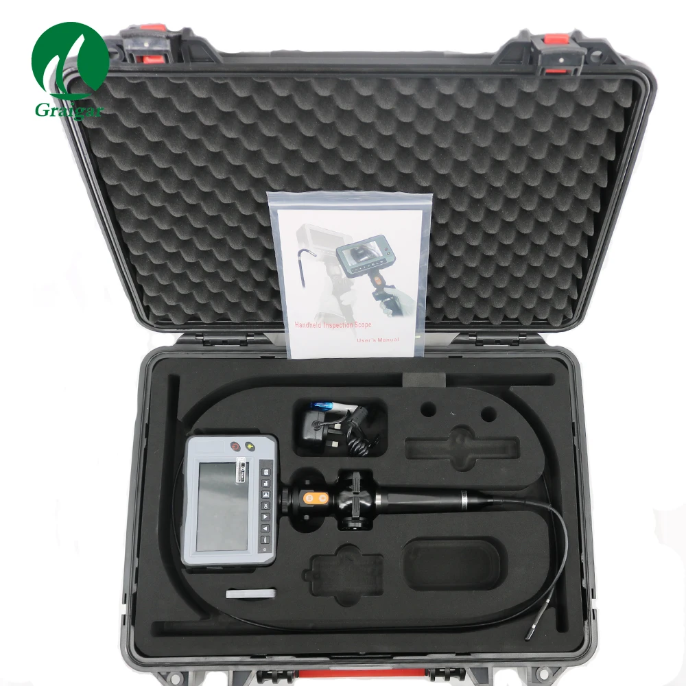 DR4540F 4.3''LCD Industry Video Snake Endoscope 4 Way Inspection  Borescope Handheld OD 4.0Mm Industrial Endoscope 1.5M