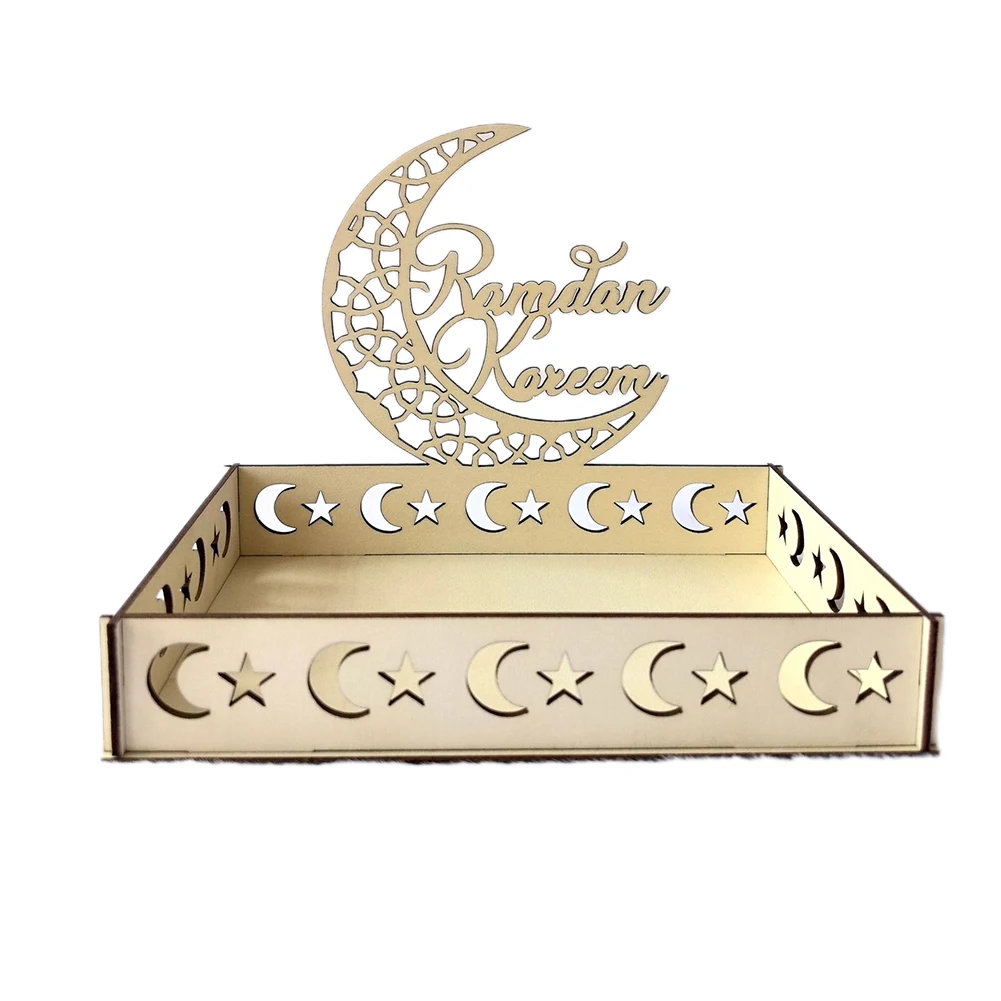 Arabic Dessert Tray Eid Mubarak Tray For Food Presentation Appetizing Presentation Exquisite Workmanship Large Capacity